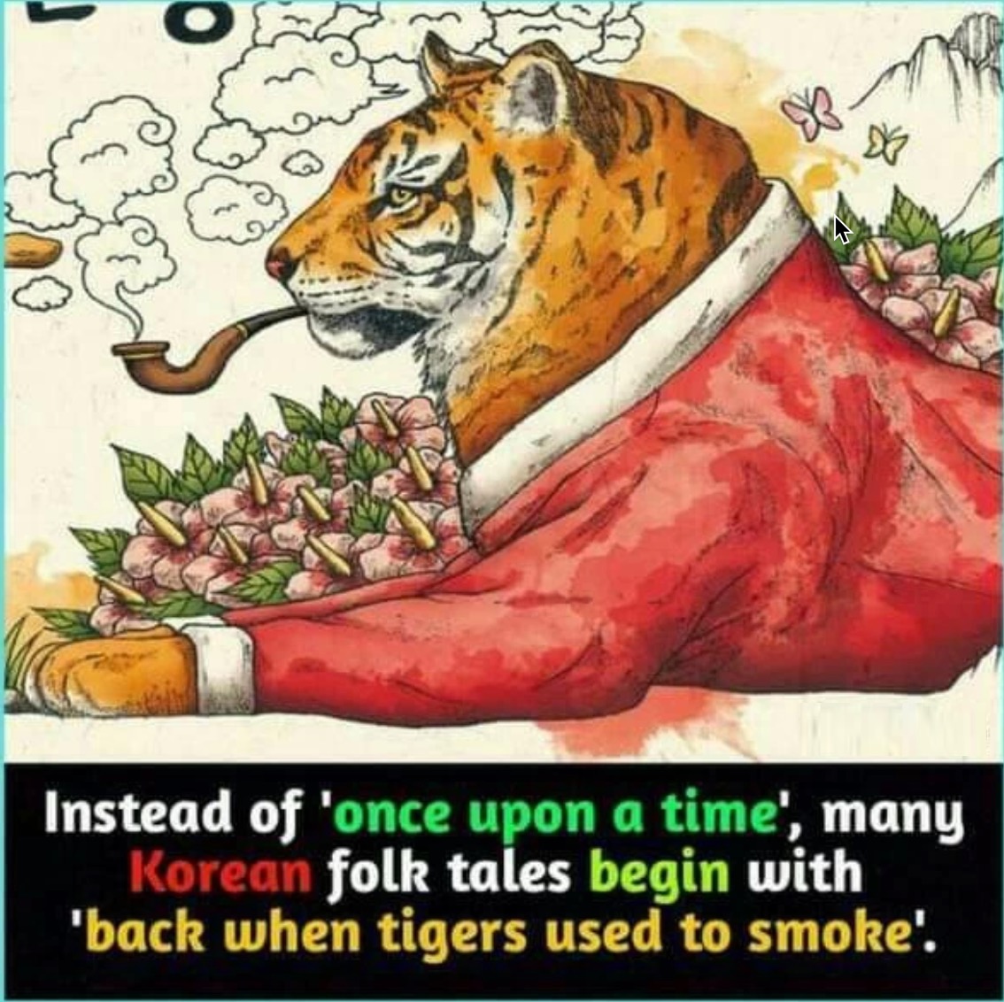 back when tigers used to smoke